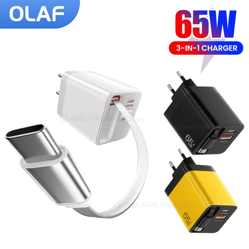 Laptop Charger - 65W USB Type C Fast Charger