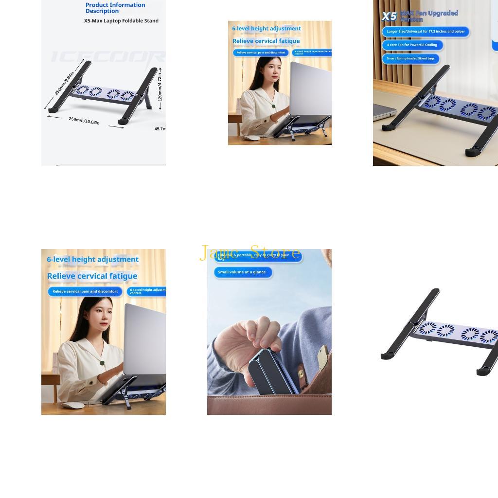 LX0B Portable Aluminum Cooling - Laptop Cooling Pad recension och pris