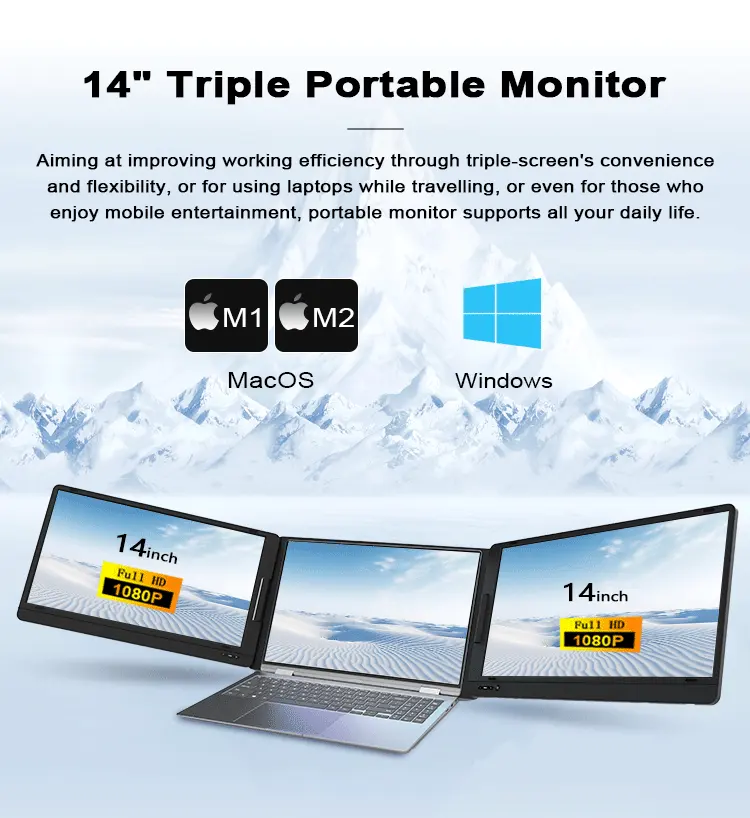 Professional Triple Portable M - Laptop Stand recension och pris