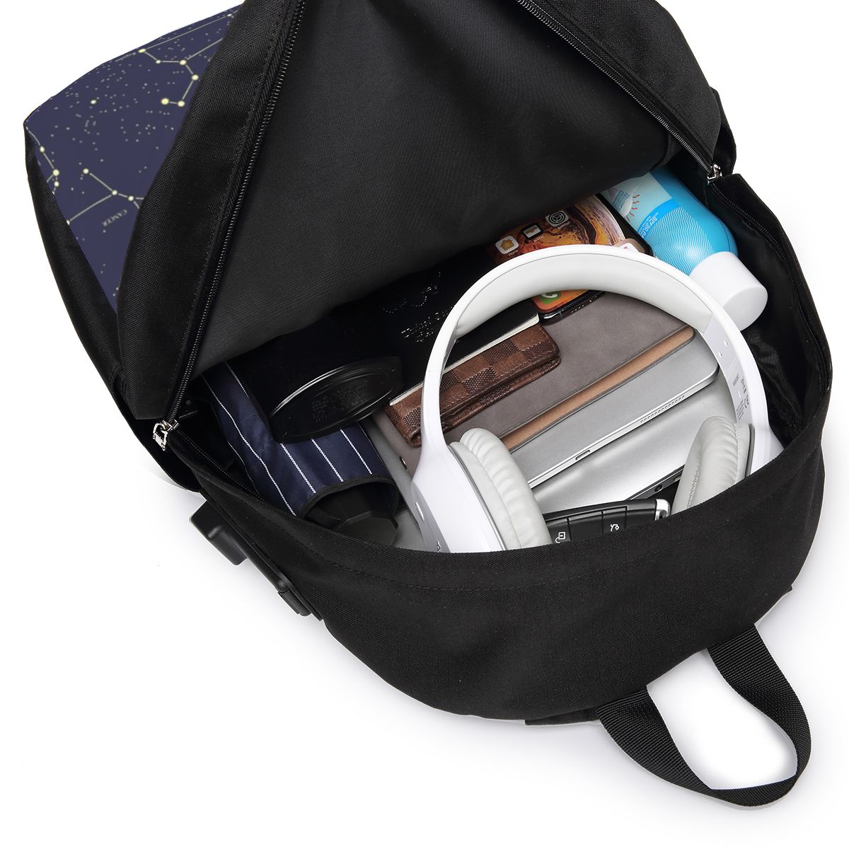 Night Sky Golden Celestial Sta - Laptop Bag recension och pris