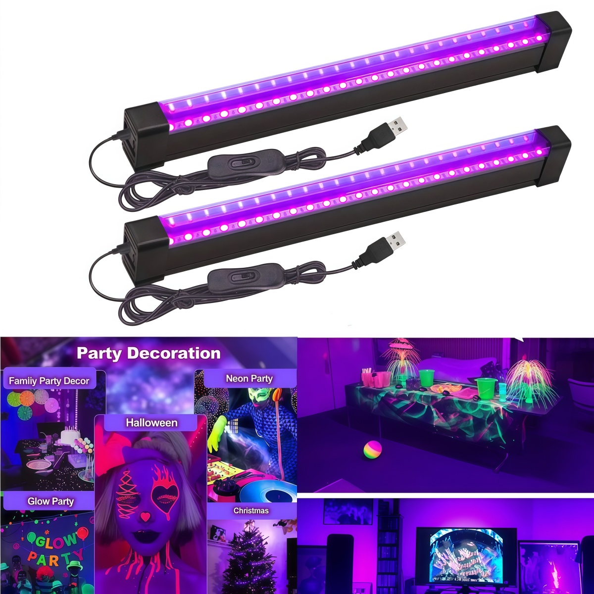 Black Light Tube 5W/10W USB Pl - Usb Hub recension och pris