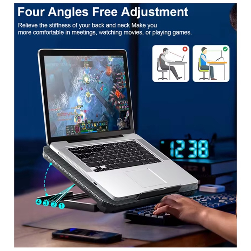 Gaming Laptop Cooler for 12-16 - Laptop Cooling Pad recension och pris