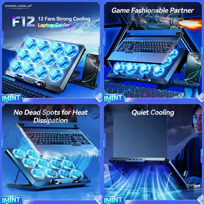 COOLCOLD Laptop Cooling Pad wi - Laptop Cooling Pad recension och pris